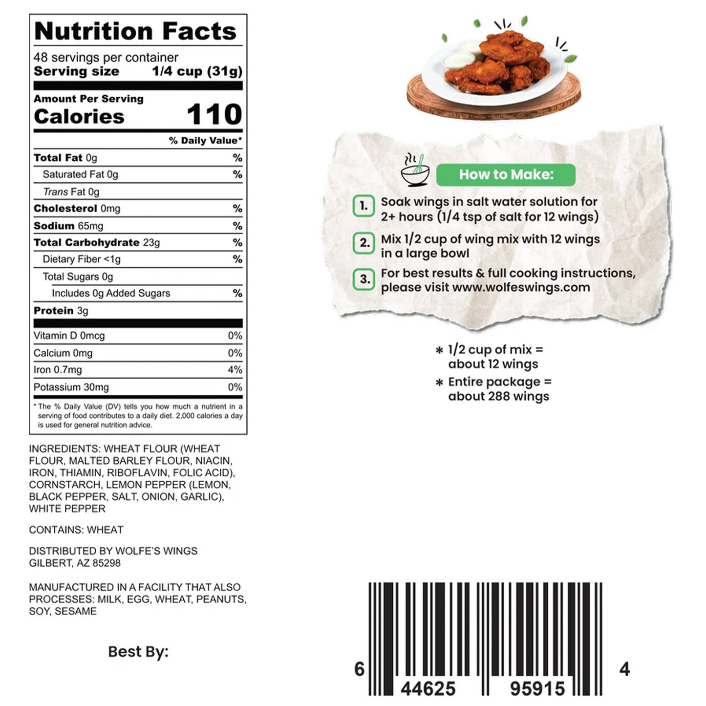 Combo #1 - Wing Mix, Ranch Mix, and Rice Bran Oil (1 Gallon)